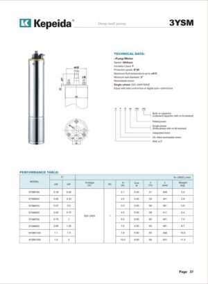 Pompe submersibile pentru puturi Kepeida · 3YSM