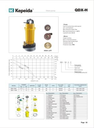 Pompe pentru alimentare si presurizare Kepeida · QDX-H