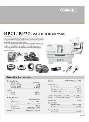 Masini de rectificat CNC BPMC · BP21 / BP22