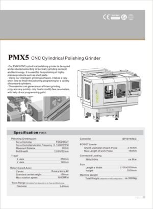 Masini de rectificat CNC BPMC · PMX5