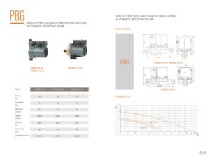 Pompe pentru alimentare si presurizare FAPAPO · 15PBG-9-N / 15PBG-10-N / 20PBG-15-N